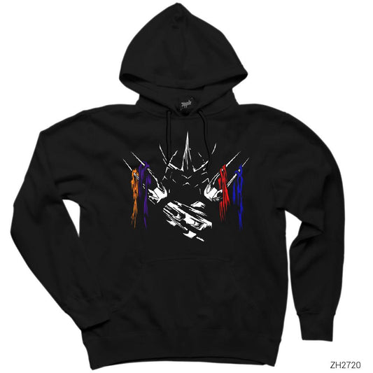 Ninja Turtles Shredder Siyah Kapşonlu Sweatshirt Hoodie