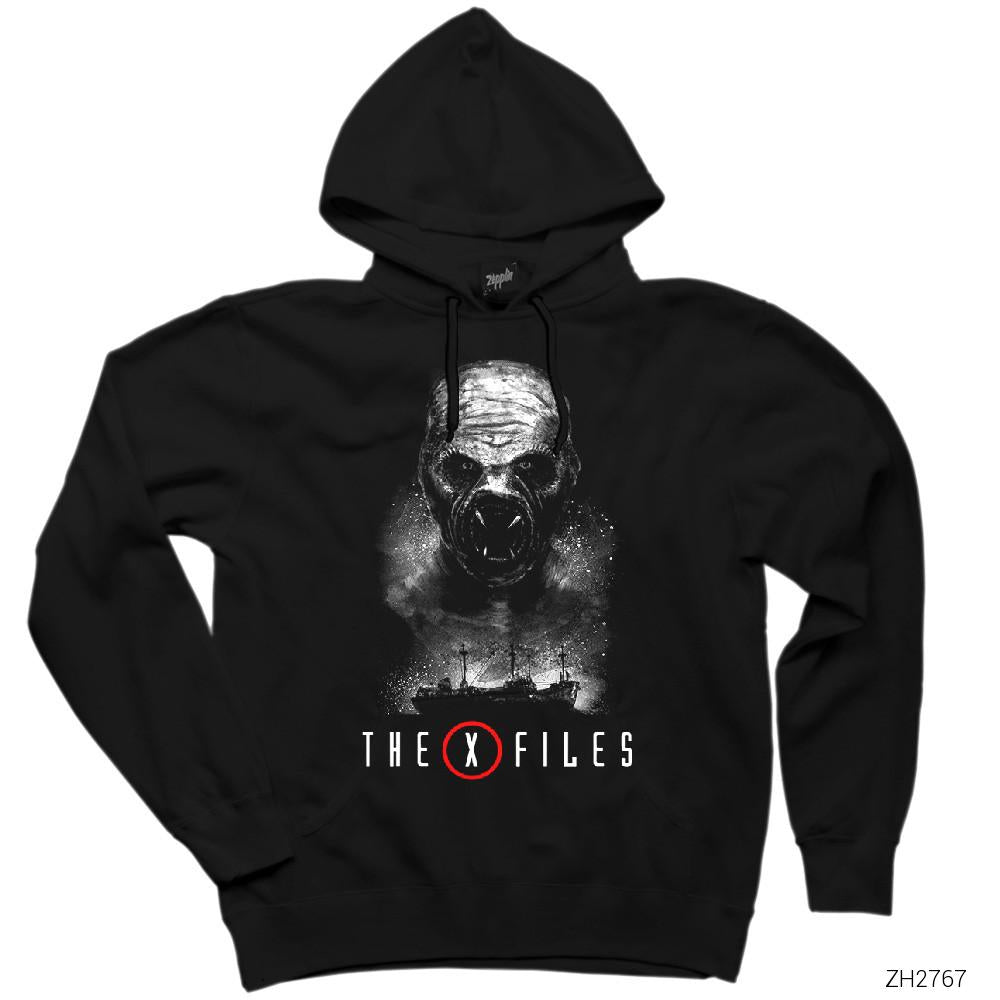The X Files Siyah Kapşonlu Sweatshirt Hoodie