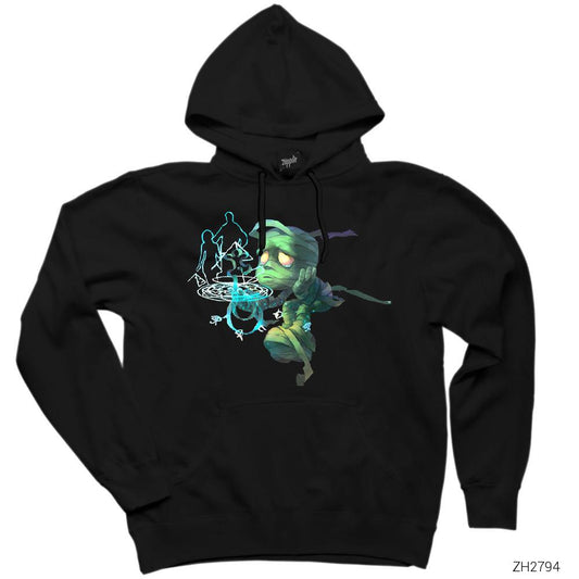 League of Legends Amumu Siyah Kapşonlu Sweatshirt Hoodie