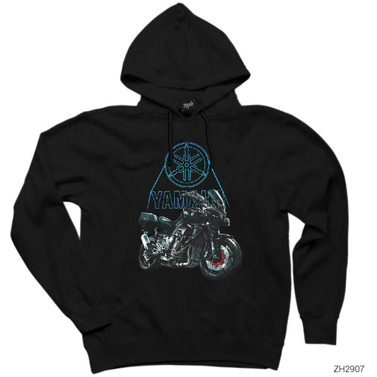 Yamaha MT-10 Siyah Kapşonlu Sweatshirt Hoodie