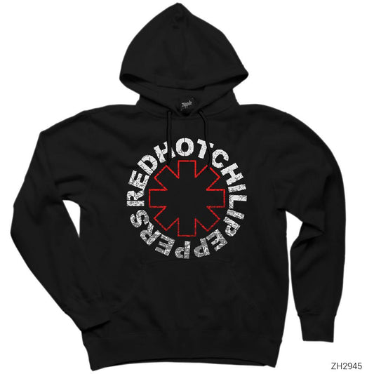 Red Hot Chilipeppers Siyah Kapşonlu Sweatshirt Hoodie