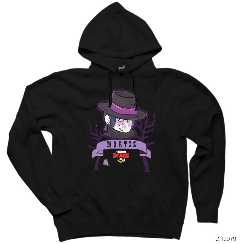 Brawl Stars Mortis Siyah Kapşonlu Sweatshirt Hoodie