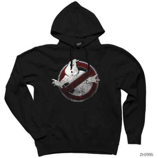 Ghostbuster Splash Siyah Kapşonlu Sweatshirt Hoodie