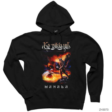 Korpikland Manala Siyah Kapşonlu Sweatshirt Hoodie