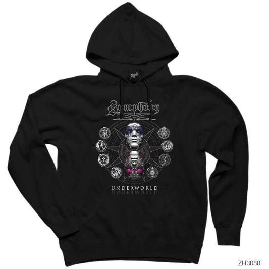 Symphony X Underworld Siyah Kapşonlu Sweatshirt Hoodie