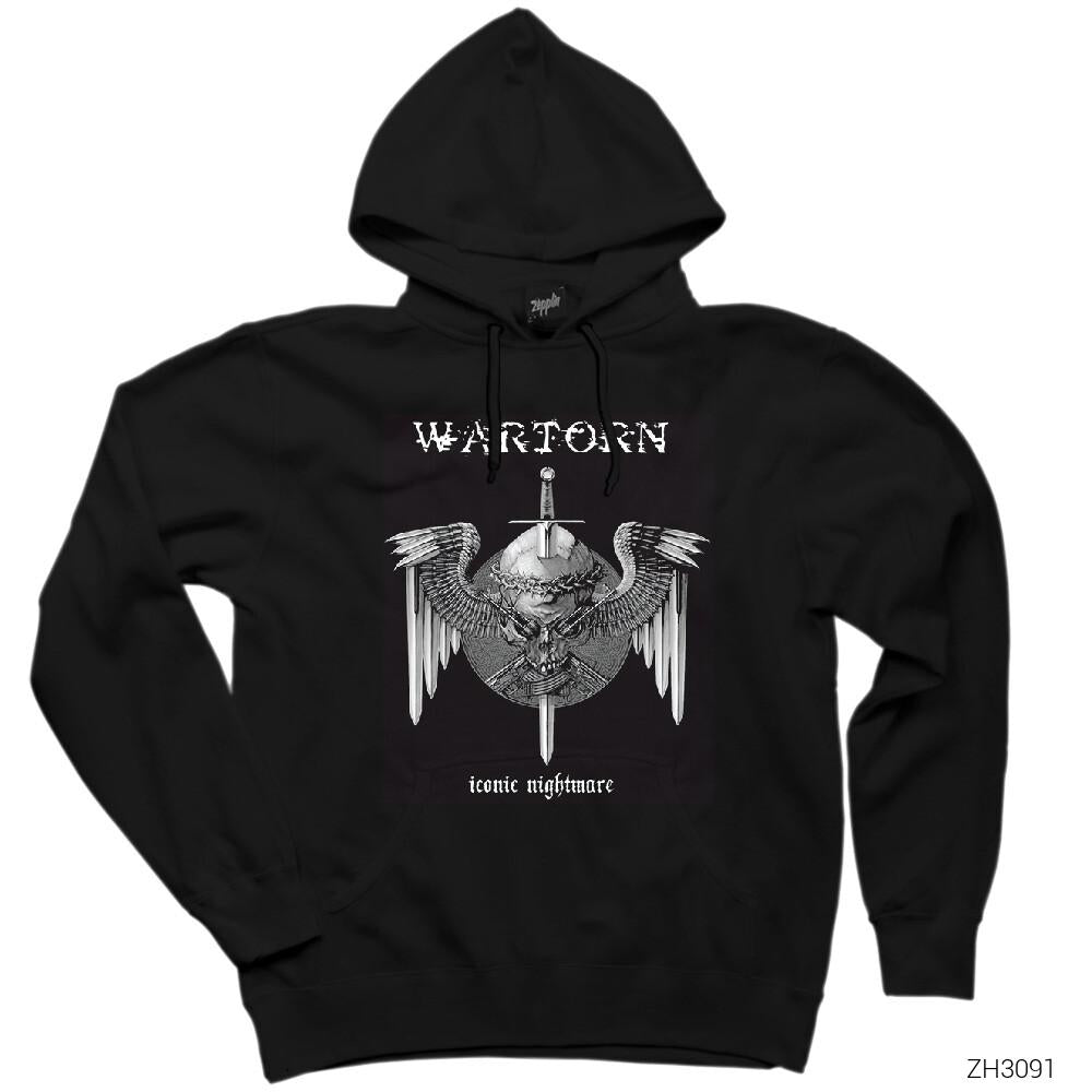 War Torn Iconic Nightmare Siyah Kapşonlu Sweatshirt Hoodie