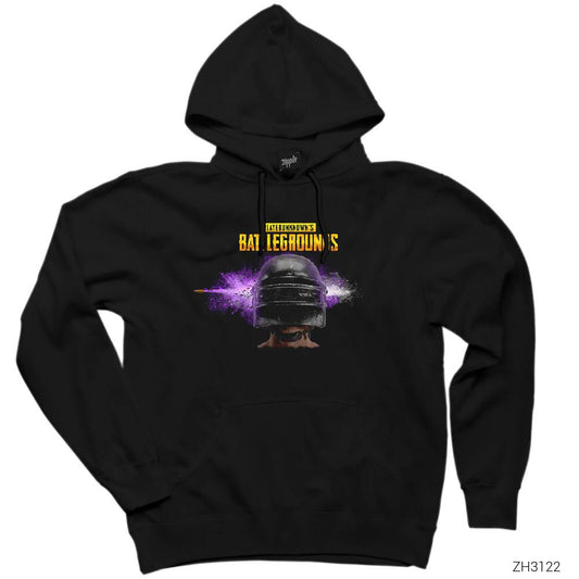 PUBG Headshot Siyah Kapşonlu Sweatshirt Hoodie