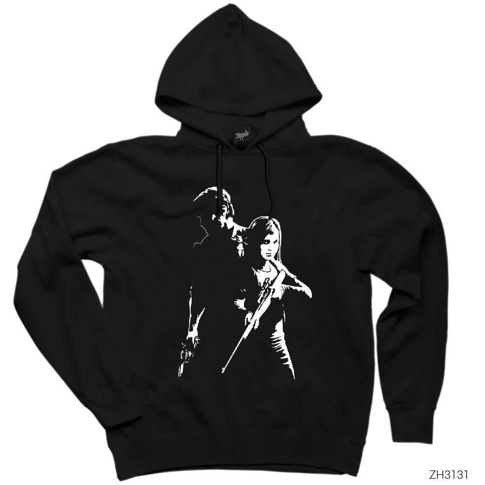 The Last of Us Team Siyah Kapşonlu Sweatshirt Hoodie