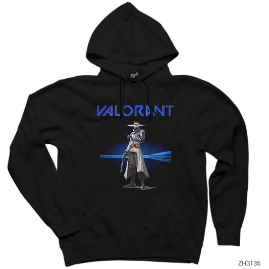 Valorant Cypher Siyah Kapşonlu Sweatshirt Hoodie