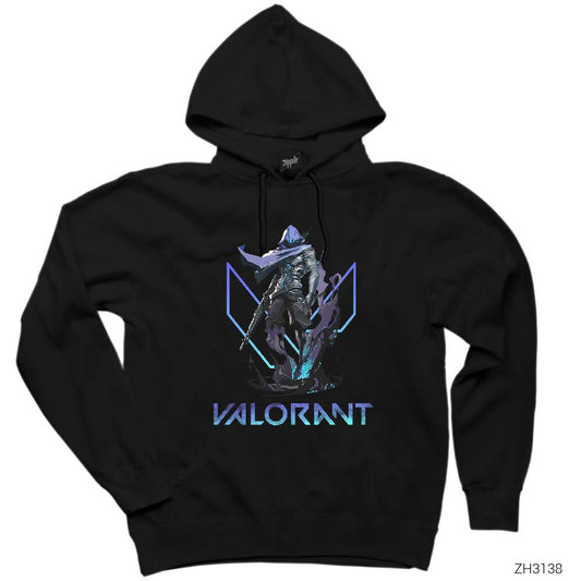 Valorant Omen Siyah Kapşonlu Sweatshirt Hoodie