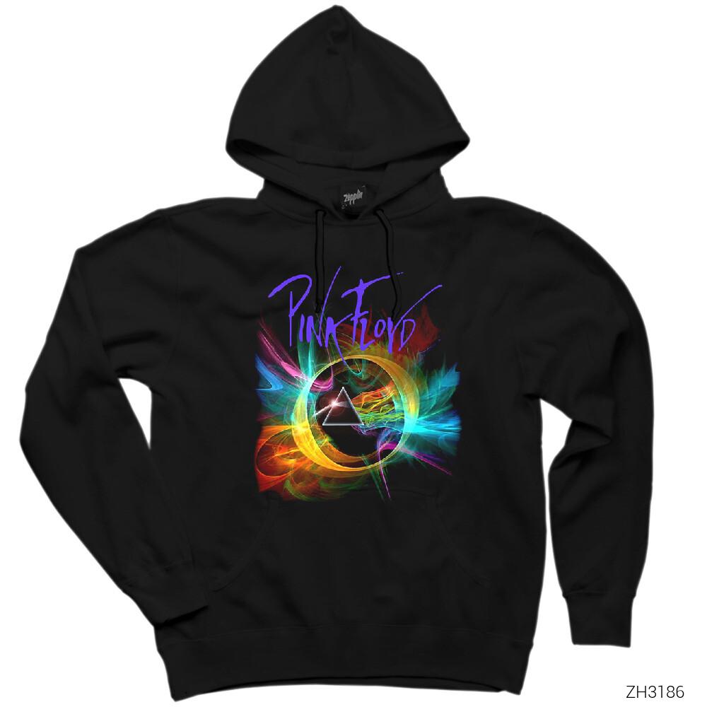 Pink Floyd Smoke Siyah Kapşonlu Sweatshirt Hoodie