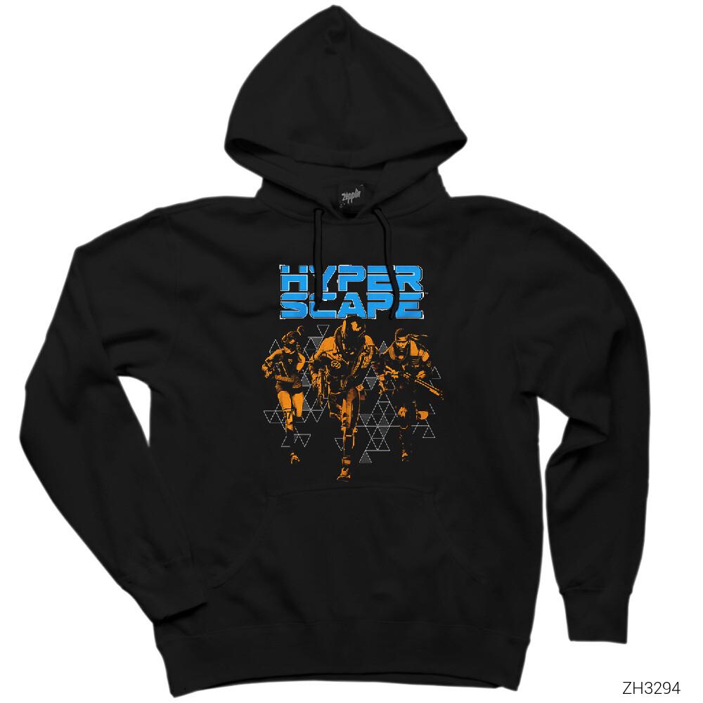 Hyper Scape Attacking Siyah Kapşonlu Sweatshirt Hoodie