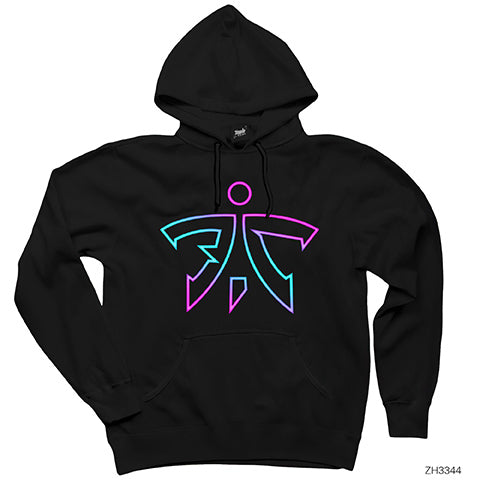 Fnatic Neon Siyah Kapşonlu Sweatshirt Hoodie