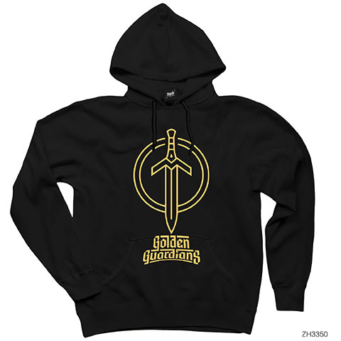 Golden Guardians Siyah Kapşonlu Sweatshirt Hoodie