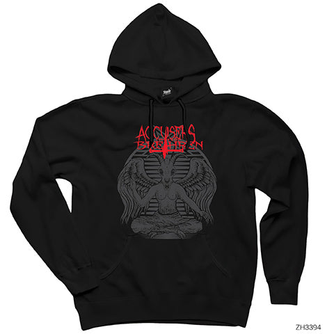 Accusers Siyah Kapşonlu Sweatshirt Hoodie