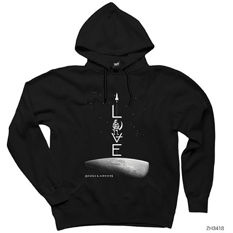 Angels and Airwaves Love Siyah Kapşonlu Sweatshirt Hoodie