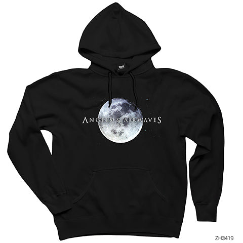 Angels and Airwaves Moon Siyah Kapşonlu Sweatshirt Hoodie