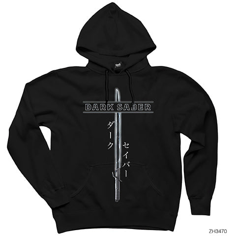 Star Wars Dark Saber Siyah Kapşonlu Sweatshirt Hoodie