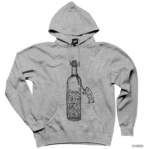 Time Gri Kapşonlu Sweatshirt Hoodie
