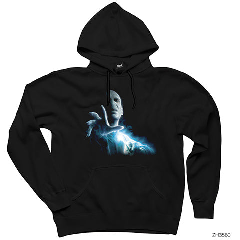 Lord Voldemort Siyah Kapşonlu Sweatshirt Hoodie