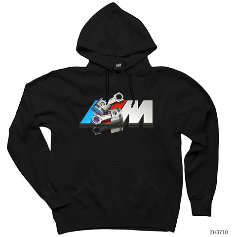 BMW M Power Siyah Kapşonlu Sweatshirt Hoodie