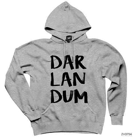 Darlandum Gri Kapşonlu Sweatshirt Hoodie