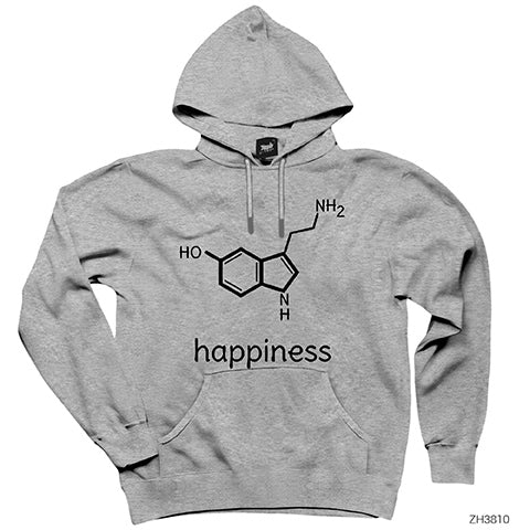 Happines Gri Kapşonlu Sweatshirt Hoodie