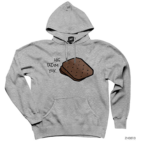Hippy Punk Gri Kapşonlu Sweatshirt Hoodie