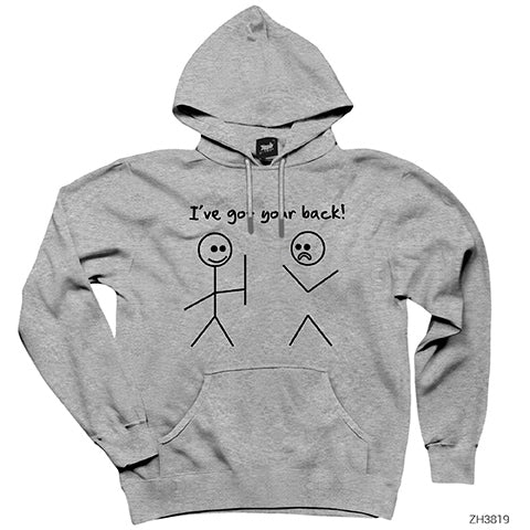 I've Got Your Gri Kapşonlu Sweatshirt Hoodie