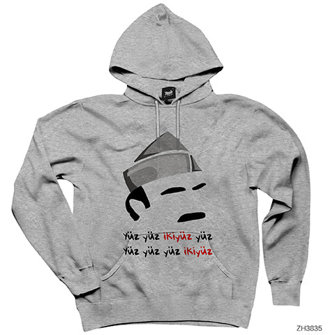 Para Sayan Erdal Bakkal Gri Kapşonlu Sweatshirt Hoodie