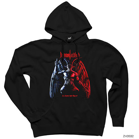 Baphomet is Blood Siyah Kapşonlu Sweatshirt Hoodie