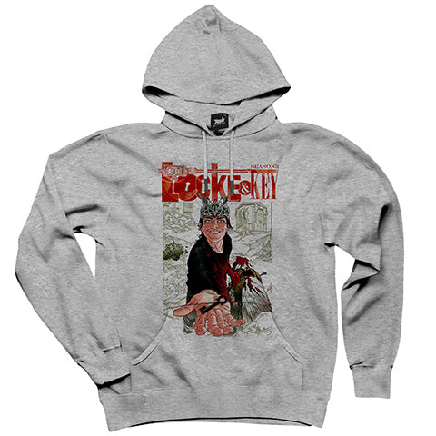 Locke Key Season 3 Gri Kapşonlu Sweatshirt Hoodie