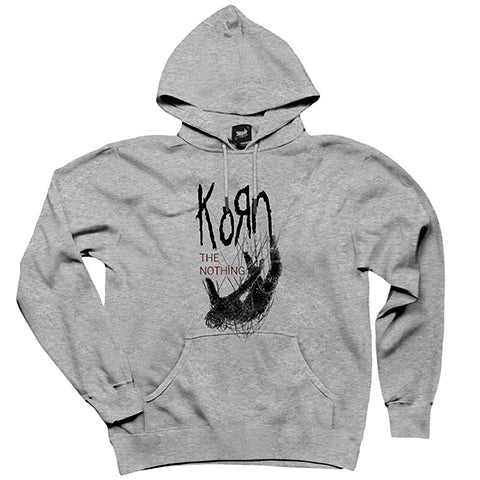 Korn The Nothing Beyaz Gri Kapşonlu Sweatshirt Hoodie