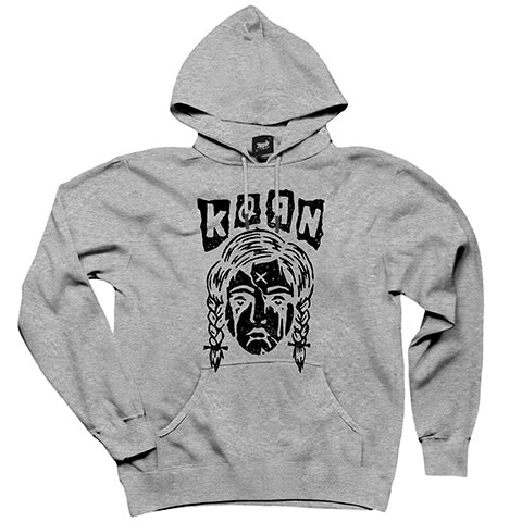 Korn Woman Gri Kapşonlu Sweatshirt Hoodie