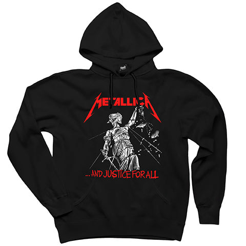 Metallica And Justice For All Siyah Kapşonlu Sweatshirt Hoodie