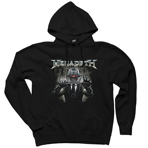 Megadeth Rust in Peace 2 Siyah Kapşonlu Sweatshirt Hoodie