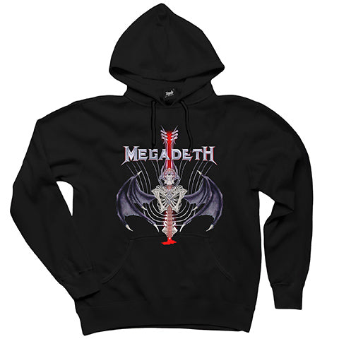 Megadeth Vic 2 Siyah Kapşonlu Sweatshirt Hoodie