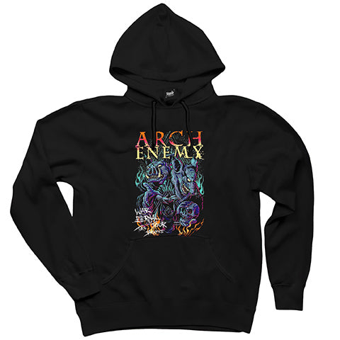 Arch Enemy War Eternal Your Tokyo Sacrifice Siyah Kapşonlu Sweatshirt Hoodie