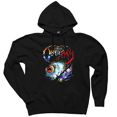 Obituary Cover Siyah Kapşonlu Sweatshirt Hoodie