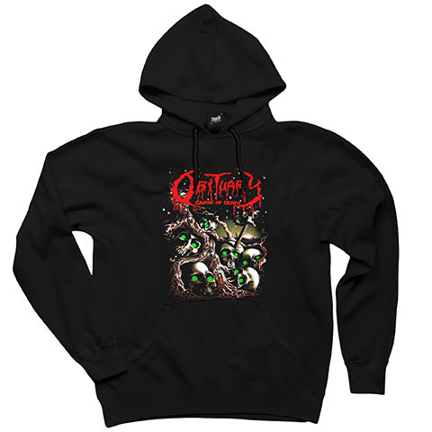 Obituary Skull Stairs Siyah Kapşonlu Sweatshirt Hoodie