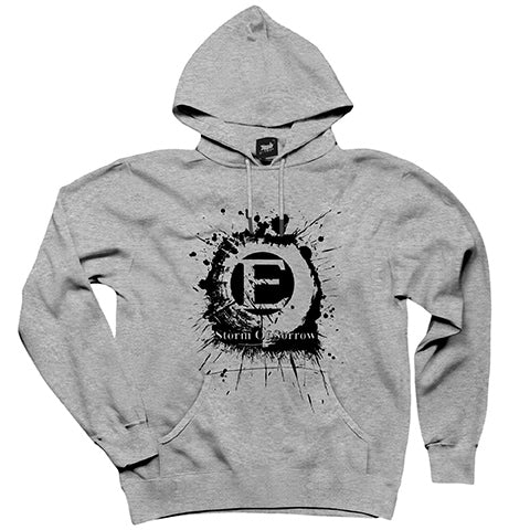 Epica Logo Storm of Sorrow Gri Kapşonlu Sweatshirt Hoodie