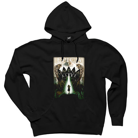 Epica Omega Alive Siyah Kapşonlu Sweatshirt Hoodie