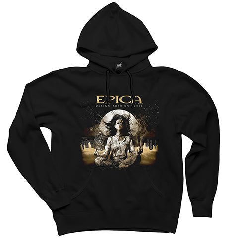 Epica Design Your Universe Siyah Kapşonlu Sweatshirt Hoodie