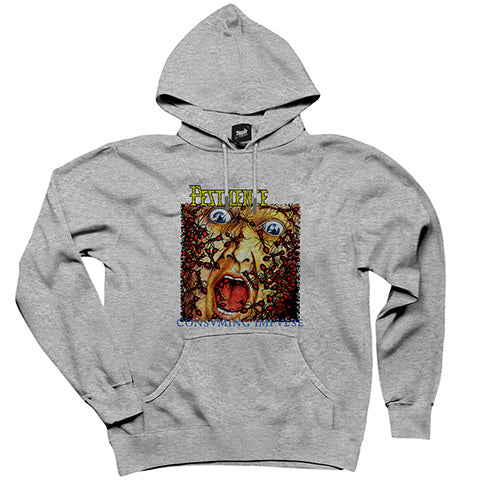 Pestilence Consuming İmpulse Gri Kapşonlu Sweatshirt Hoodie