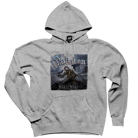 Sabaton The War To End All Wars Gri Kapşonlu Sweatshirt Hoodie