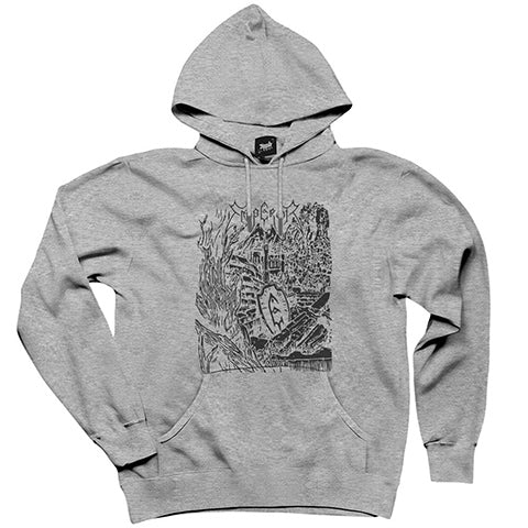 Emperor Band Essential Gri Kapşonlu Sweatshirt Hoodie