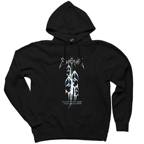 Emperor Live at Wacken Open Air 2006 Siyah Kapşonlu Sweatshirt Hoodie