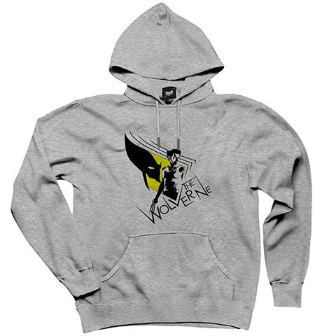 Wolverine Body Gri Kapşonlu Sweatshirt Hoodie