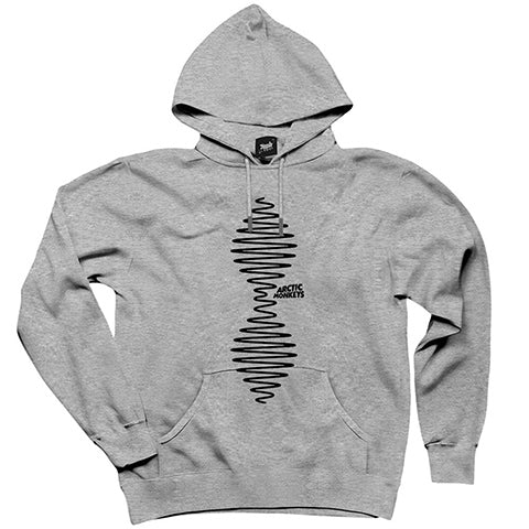 Arctic Monkeys Wave Gri Kapşonlu Sweatshirt Hoodie