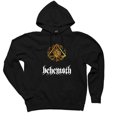 Behemoth Fire Siyah Kapşonlu Sweatshirt Hoodie